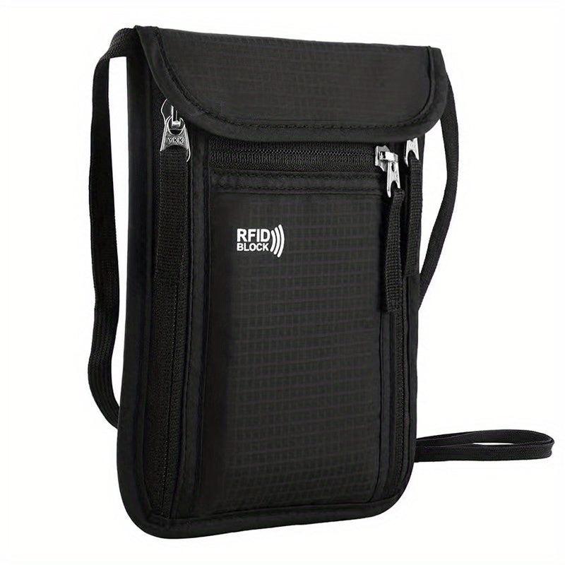 RFID Blocking Neck Passport Holder Anti Theft Travel Bag