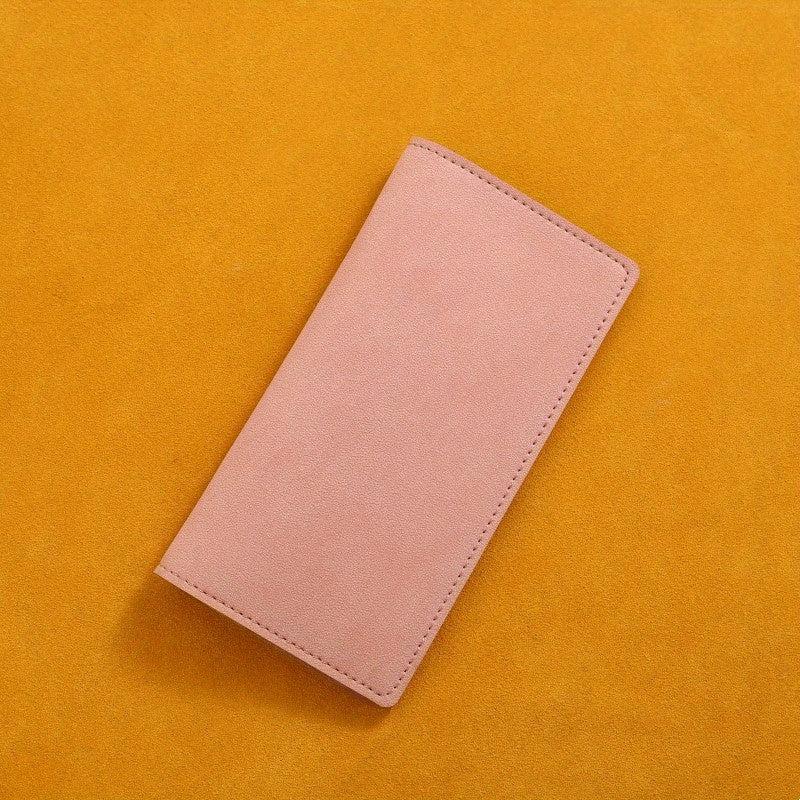 Long Leather Wallet 10 Card Slots Large Capacity