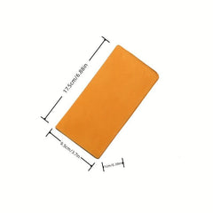 Long Leather Wallet 10 Card Slots Large Capacity