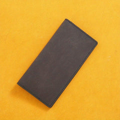 Long Leather Wallet 10 Card Slots Large Capacity