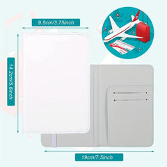1PC Sublimation Passport Holder Cover DIY Travel Wallet For Passport