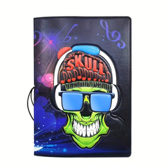 Rock Music Skull Passport Cover ID Card Cover