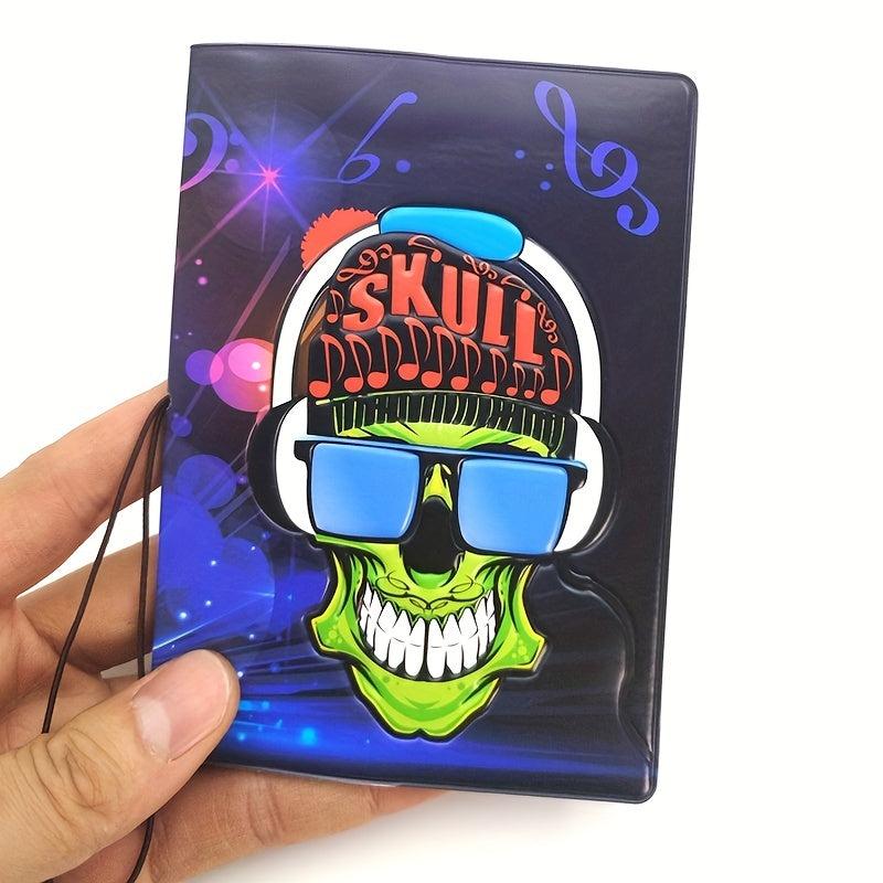 Rock Music Skull Passport Cover ID Card Cover
