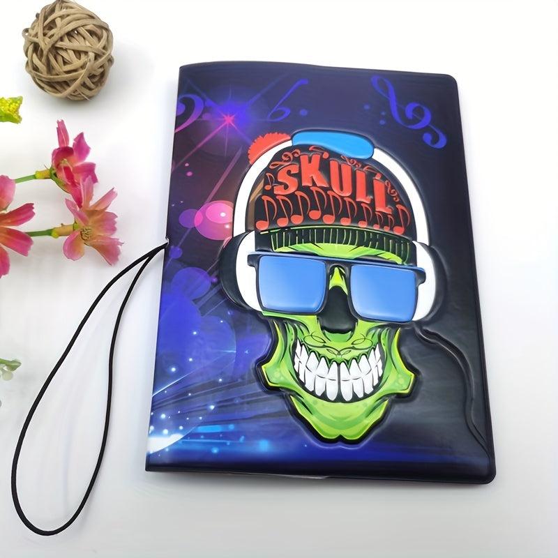 Rock Music Skull Passport Cover ID Card Cover