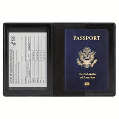 Vaccine Card Storage Bag Passport Holder PU Card Holder Bag