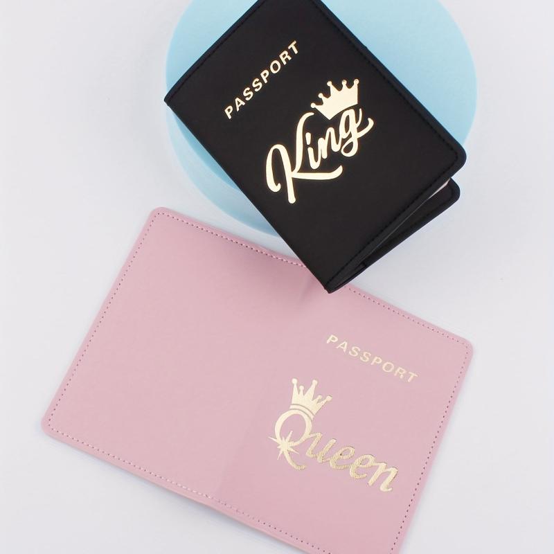 King & Queen Passport Holder Set
