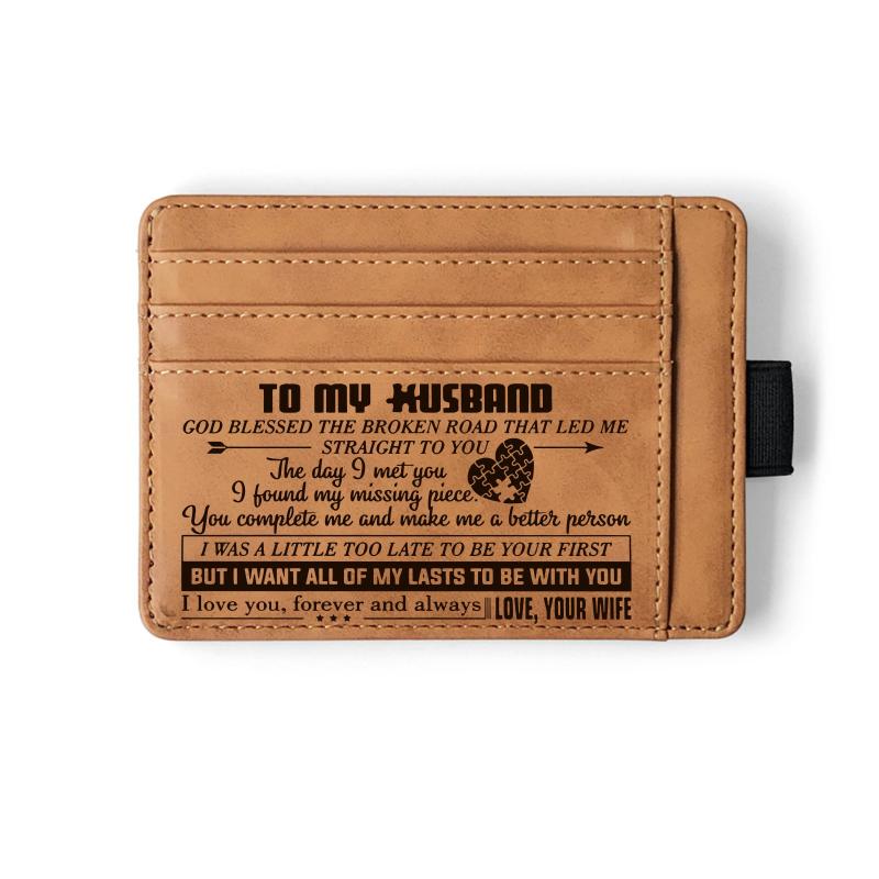 Vintage PU Leather Passport Case Card Holder For Men