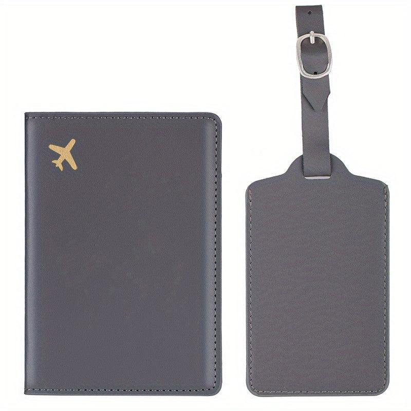 Passport Cover Case & Luggage Tag Set for Women