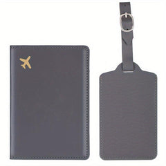 Passport Cover Case & Luggage Tag Set for Women