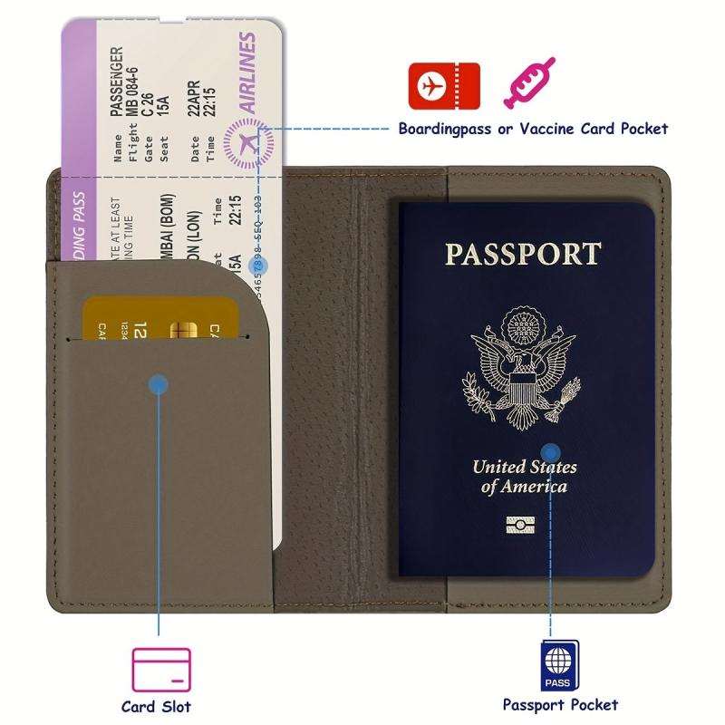 Passport Cover Case & Luggage Tag Set for Women