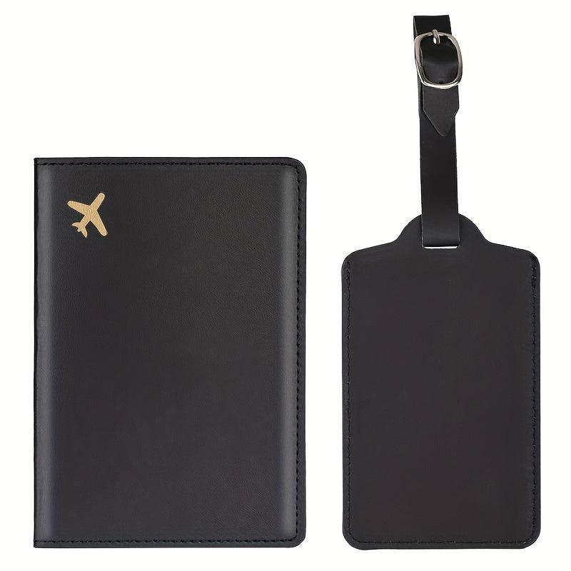 Passport Cover Case & Luggage Tag Set for Women