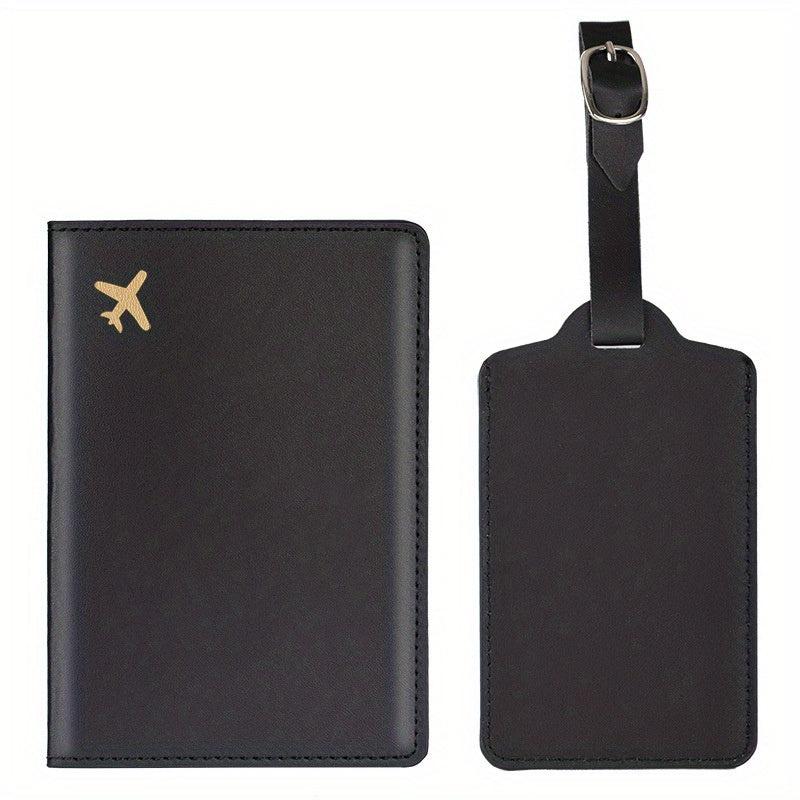 Passport Cover Case & Luggage Tag Set for Women