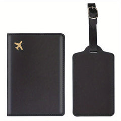 Passport Cover Case & Luggage Tag Set for Women
