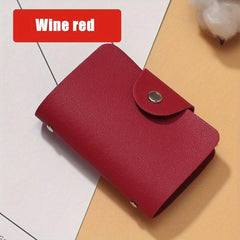 Card Holder Document Bag Storage Brown Pink Red Storage Bag
