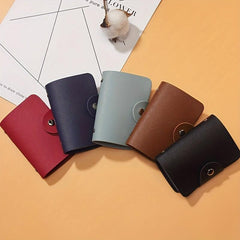 Card Holder Document Bag Storage Brown Pink Red Storage Bag