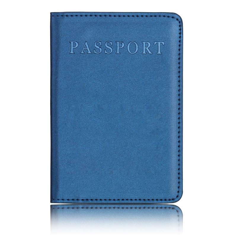 Colorful Passport Holder With Card Slots PU Leather Lightweight Portable Case