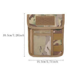 Camouflage Tactical Document Bag Coin Purse Hanging Storage