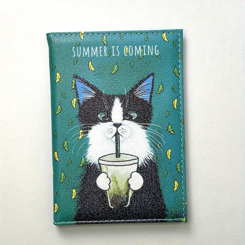 Animal Pattern PU Leather Passport Holder Travel Card Holder