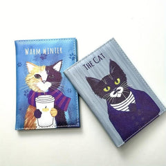 Animal Pattern PU Leather Passport Holder Travel Card Holder