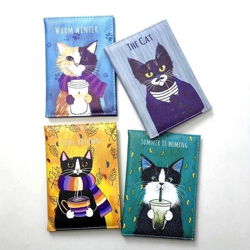 Animal Pattern PU Leather Passport Holder Travel Card Holder