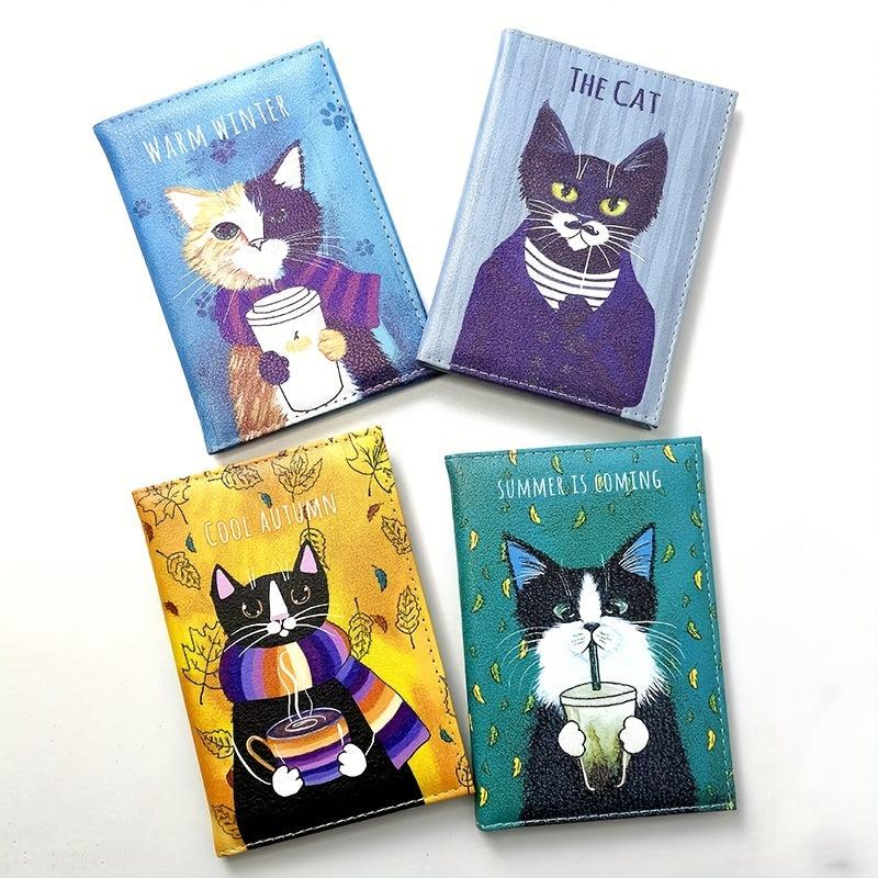Animal Pattern PU Leather Passport Holder Travel Card Holder