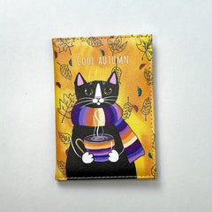 Animal Pattern PU Leather Passport Holder Travel Card Holder