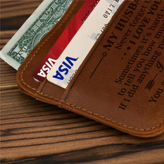 Men's PU Wallet Coin Purse Money Card Case Gift From Wife