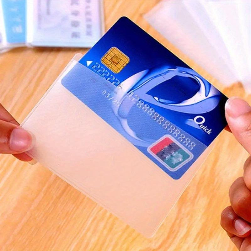 10pcs Transparent ID Card Passport Covers Minimalist Daily Commute