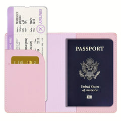 Map Pattern Passport Holder Luggage Tag Set