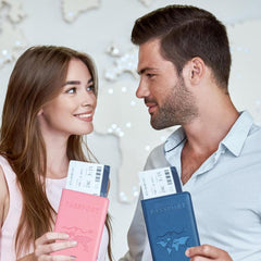 PU Leather Passport Holder Travel Wallet Slim Cover Protector