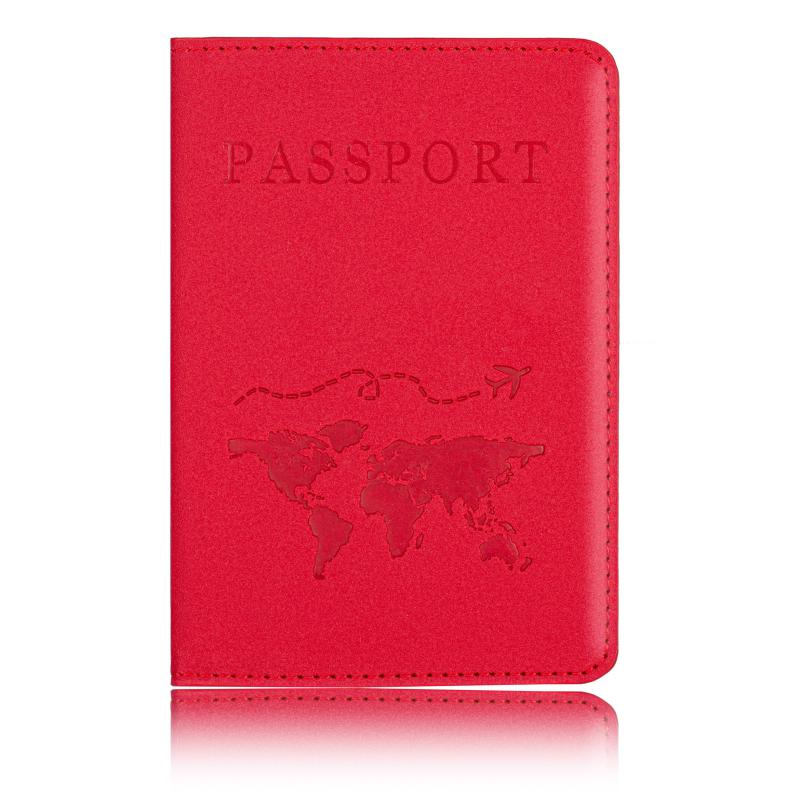 PU Leather Passport Holder Travel Wallet Slim Cover Protector