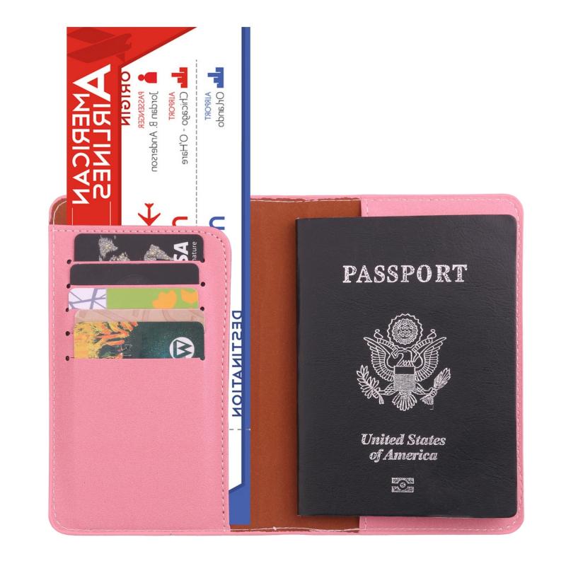 PU Leather Passport Holder Travel Wallet Slim Cover Protector