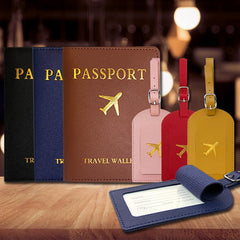 Luggage Tag Passport Holder Set with Cover