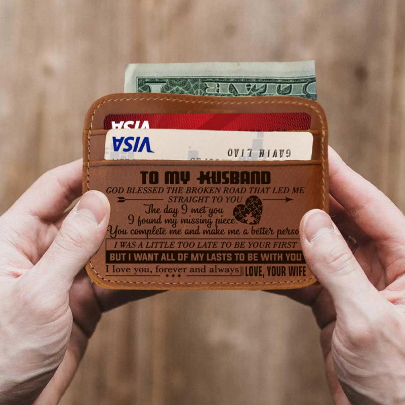 Vintage PU Leather Wallet Coin Purse Card Holder For Men