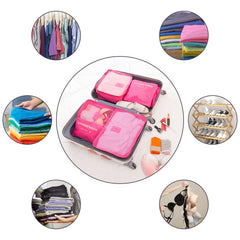 6 Pcs Lightweight Dustproof Bag Sets for Organizing Luggage