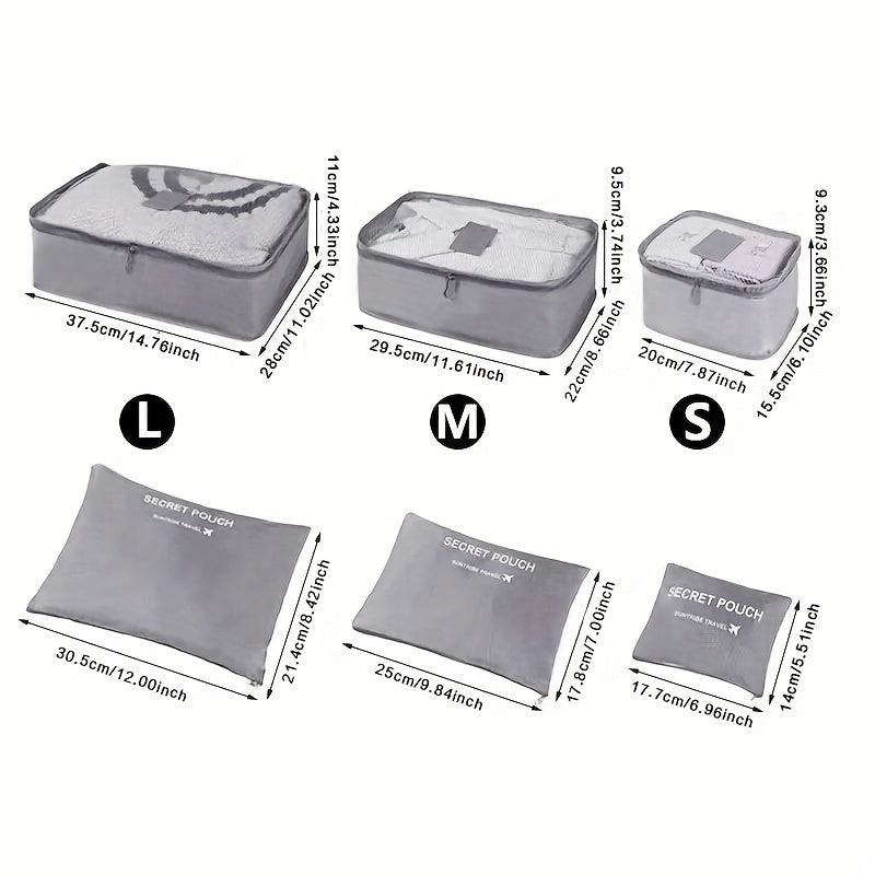 6 Pcs Lightweight Dustproof Bag Sets for Organizing Luggage