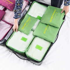 6 Pcs Lightweight Dustproof Bag Sets for Organizing Luggage