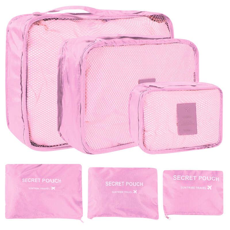 6 Pcs Lightweight Dustproof Bag Sets for Organizing Luggage