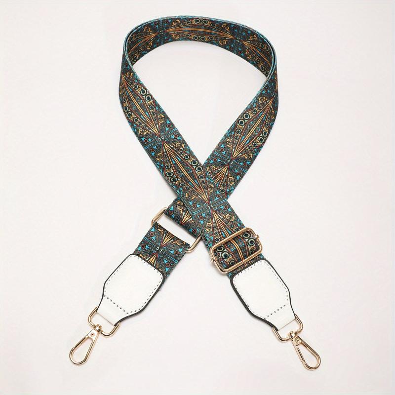 Vintage Pattern Bag Strap Wide Adjustable Replaceable Travel Accessories