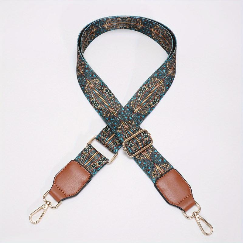 Vintage Pattern Bag Strap Wide Adjustable Replaceable Travel Accessories