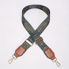 Vintage Pattern Bag Strap Wide Adjustable Replaceable Travel Accessories