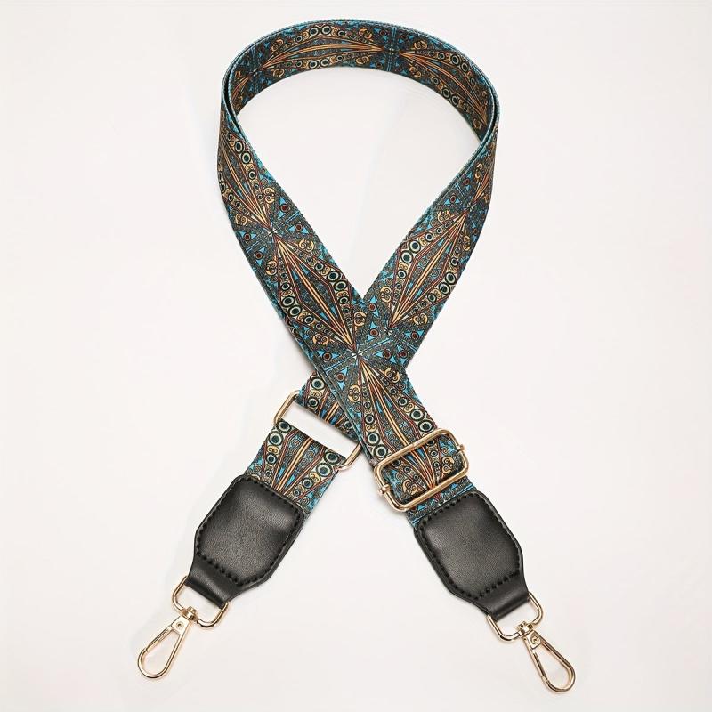 Vintage Pattern Bag Strap Wide Adjustable Replaceable Travel Accessories