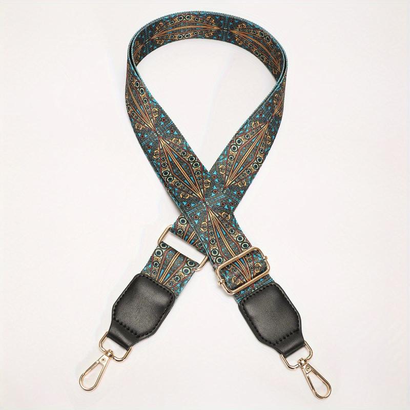 Vintage Pattern Bag Strap Wide Adjustable Replaceable Travel Accessories