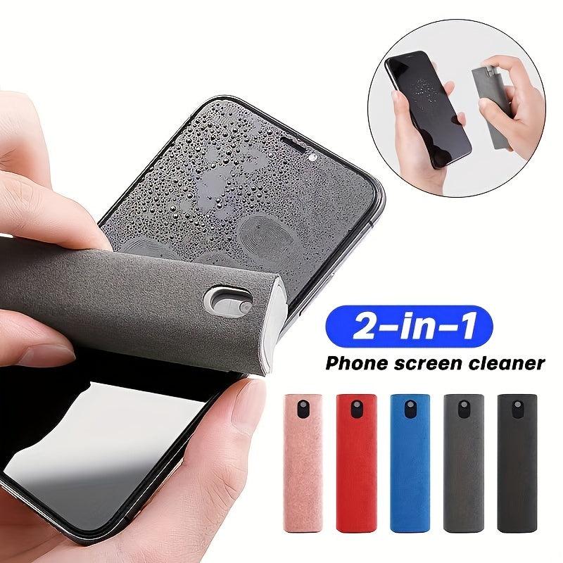 2-in-1 Microfiber Screen Cleaner Spray Set