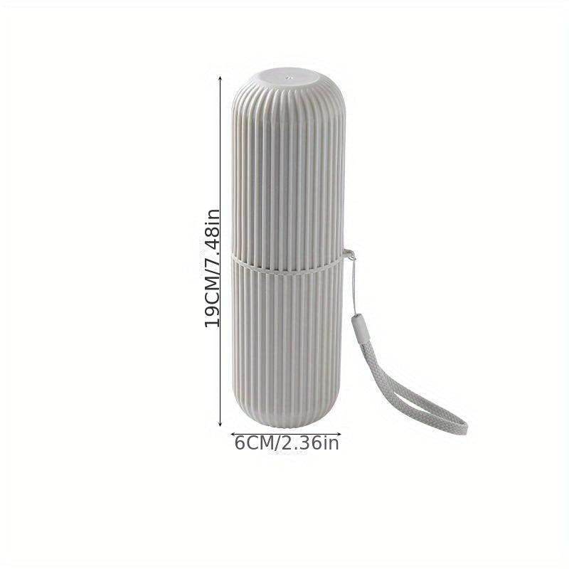 Portable Toothbrush Storage Box Cylinder Mouthwash Cup Travel Holder