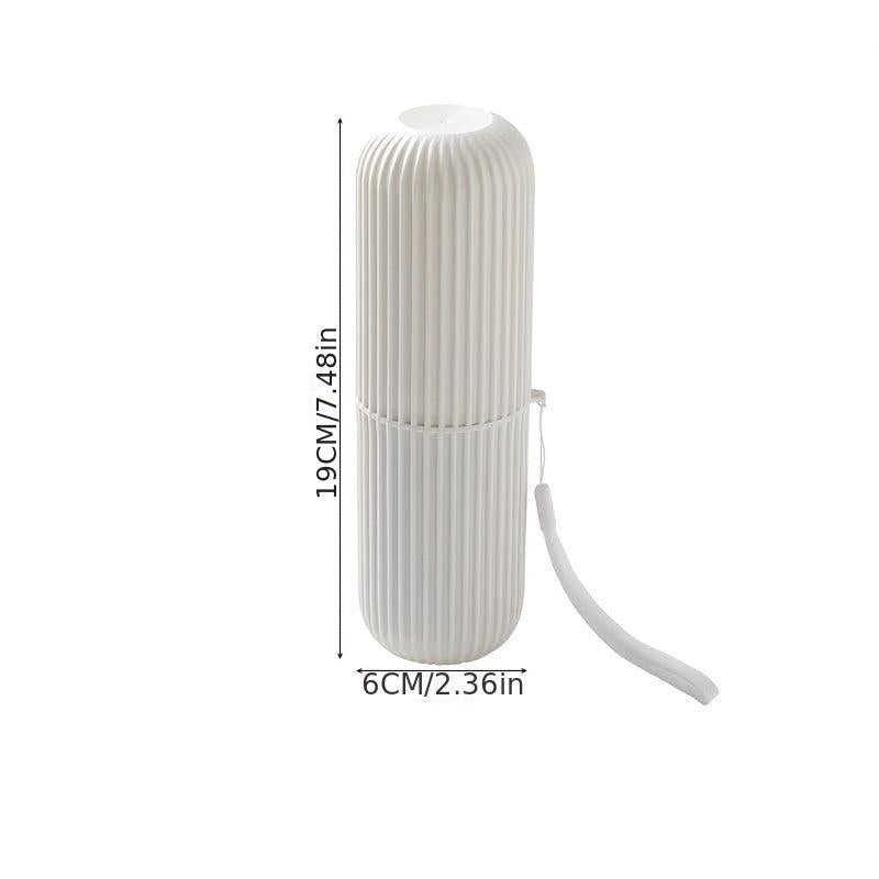 Portable Toothbrush Storage Box Cylinder Mouthwash Cup Travel Holder