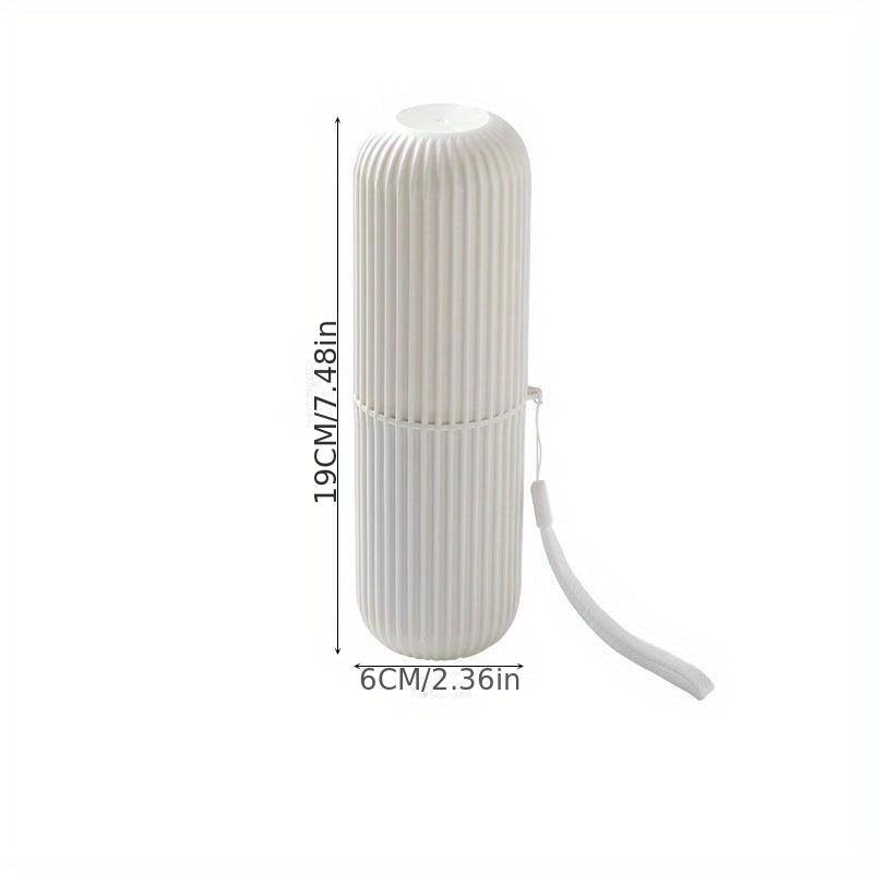 Portable Toothbrush Storage Box Cylinder Mouthwash Cup Travel Holder