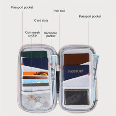Leopard Print Passport Holder RFID Blocking