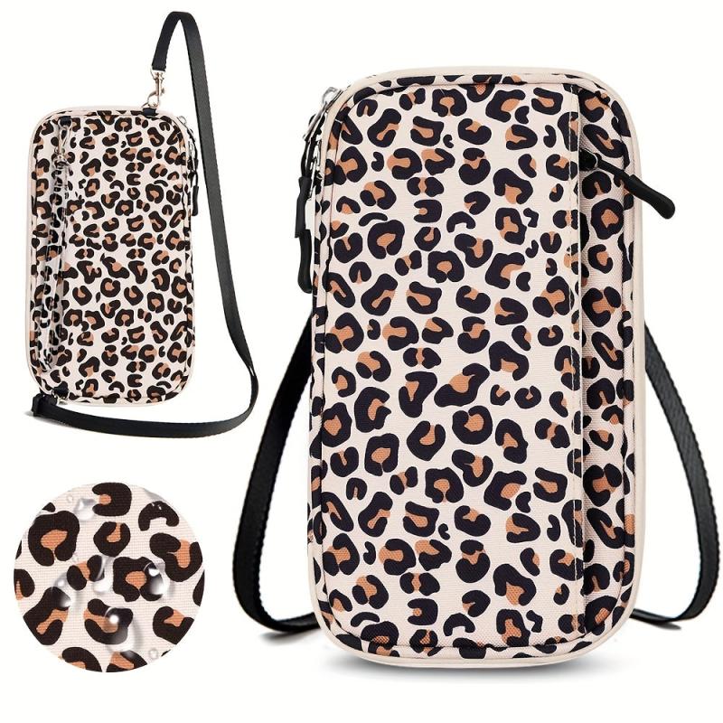 Leopard Print Passport Holder RFID Blocking