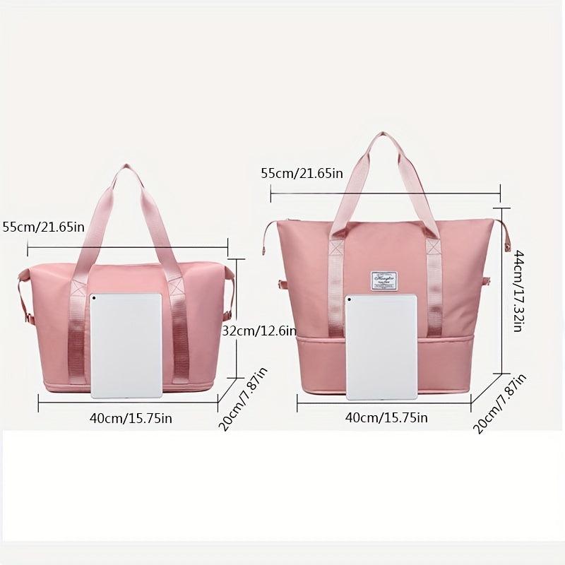 Large Capacity Foldable Travel Duffel Bag Lightweight Weekender Bag